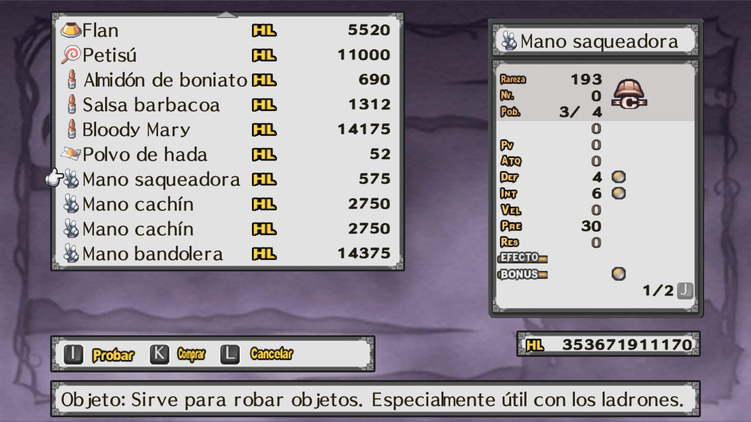 Manos en la tienda