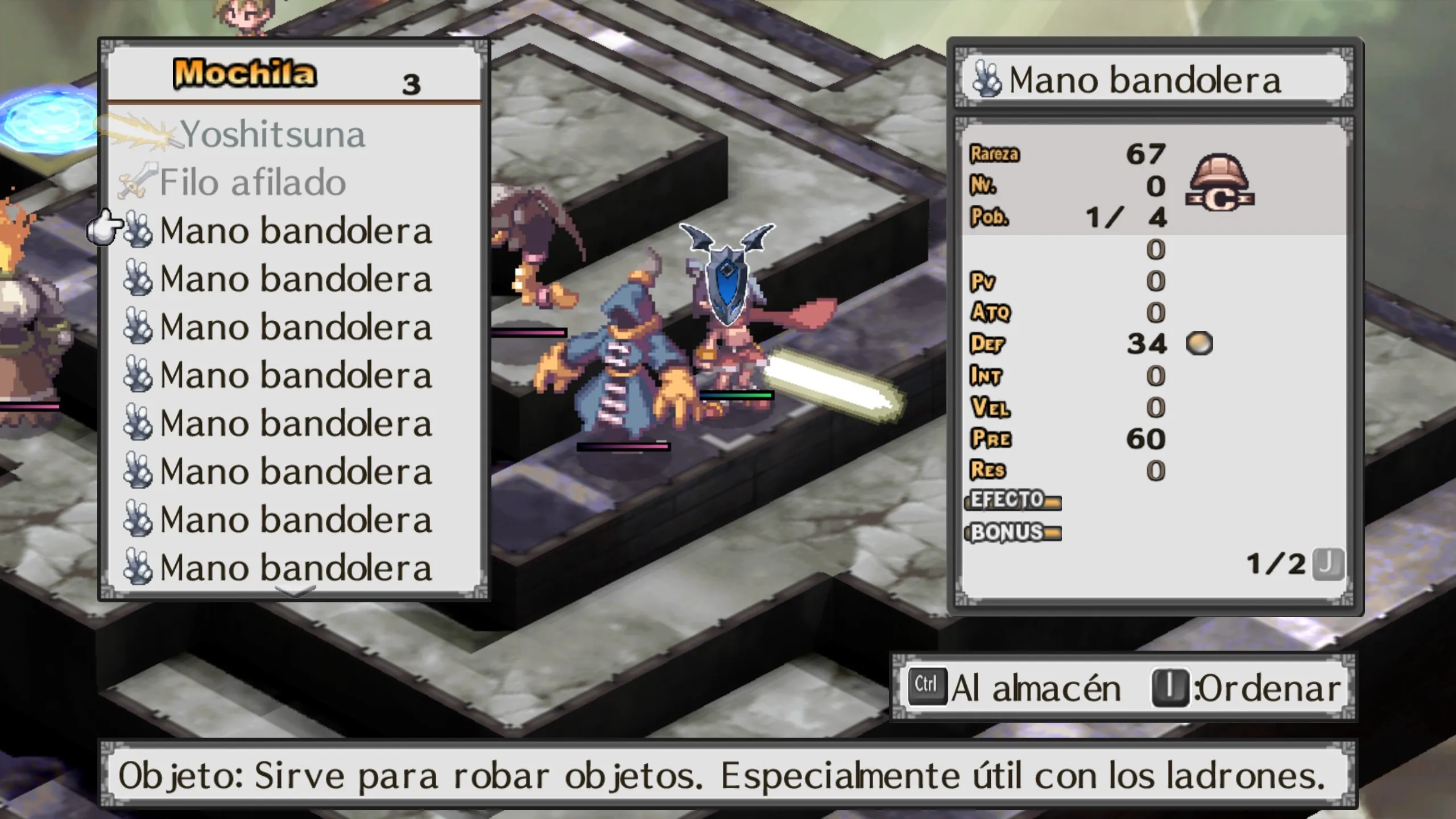 Seleccionar mano