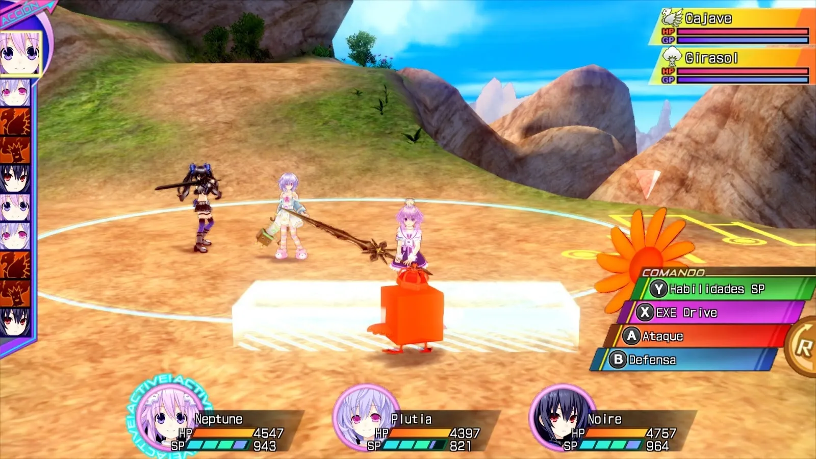 Neptunia R;B3 - Actualización 3: Ediciones de las batallas