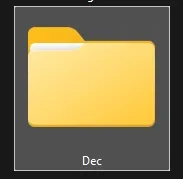Adiós, carpeta «Dec».