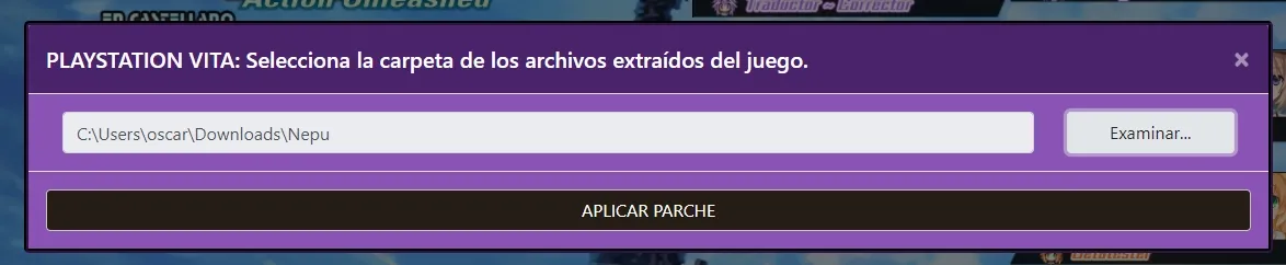 Selección de ruta de instalación del juego