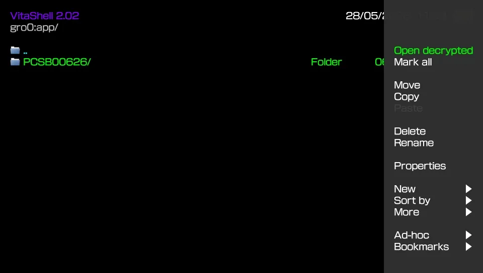 Open decrypted.