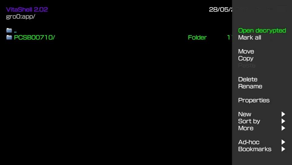 Open decrypted.