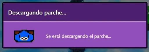 Descarga del parche.