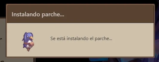 Instalando parche...